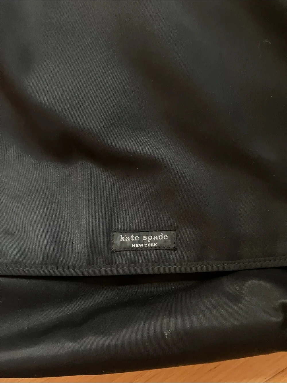 kate spade Black Nylon Messenger Bag with Adjustable Strap
